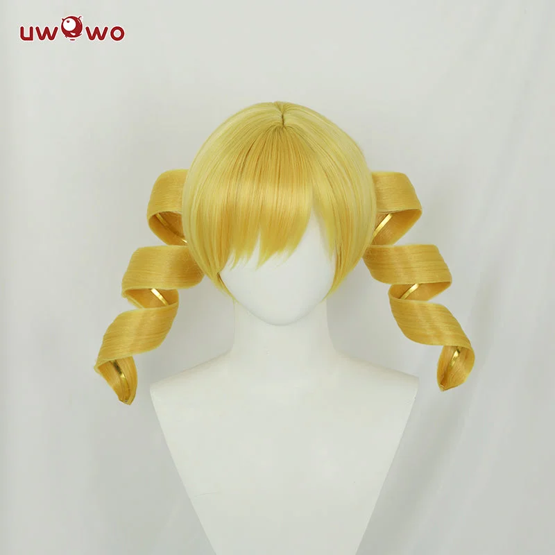 thick wigs for women with volume -Uwowo  Anime Puella Magi Madoka Magica Tomoe Mami Cospaly Wig