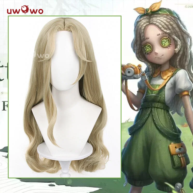 best wigs for covering thinning patches -Uwowo Game Identity V Cosplay Little Girl Eurydice Cosplay Wig Long Yellow Hair