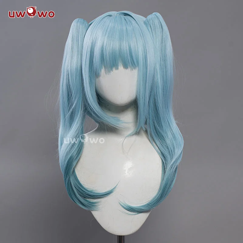 easy-to-wear wigs for elderly women -【Pre-sale】Uwowo Genshin Impact Faruzan Wig Sumeru Anemo Long Light Blue Hair