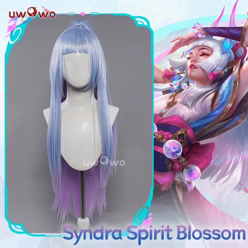 wigs for active women with busy schedules -Uwowo League of Legends/LOL: Spirit Blossom SB Syndra Cosplay Wig Long Hair