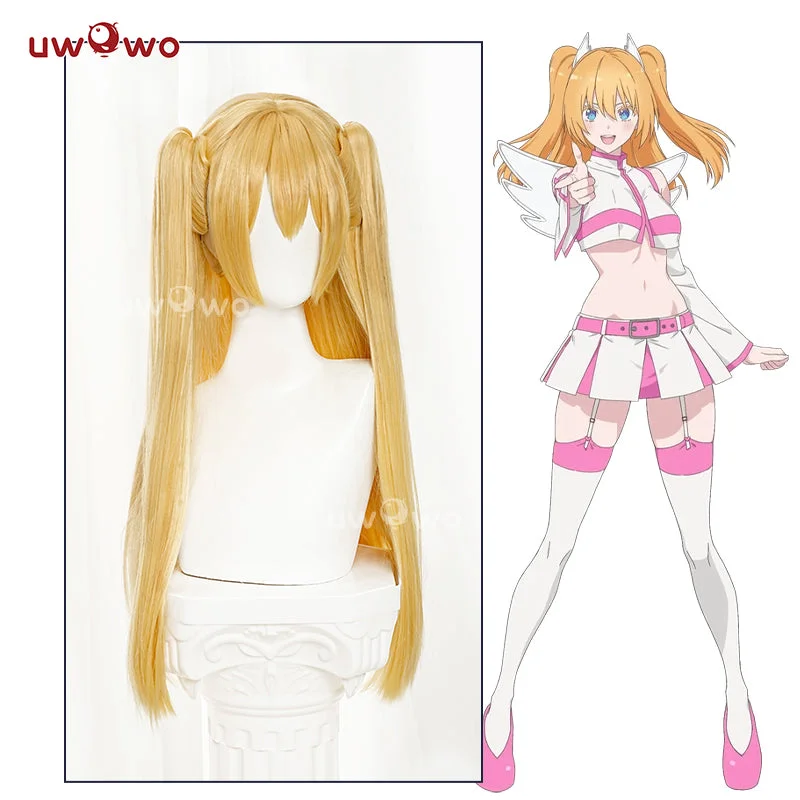 wigs for women with receding hairlines -Uwowo Manga 2.5 Dimensional Seduction Lilysa Amano Cosplay Wig Long Yellow Hair