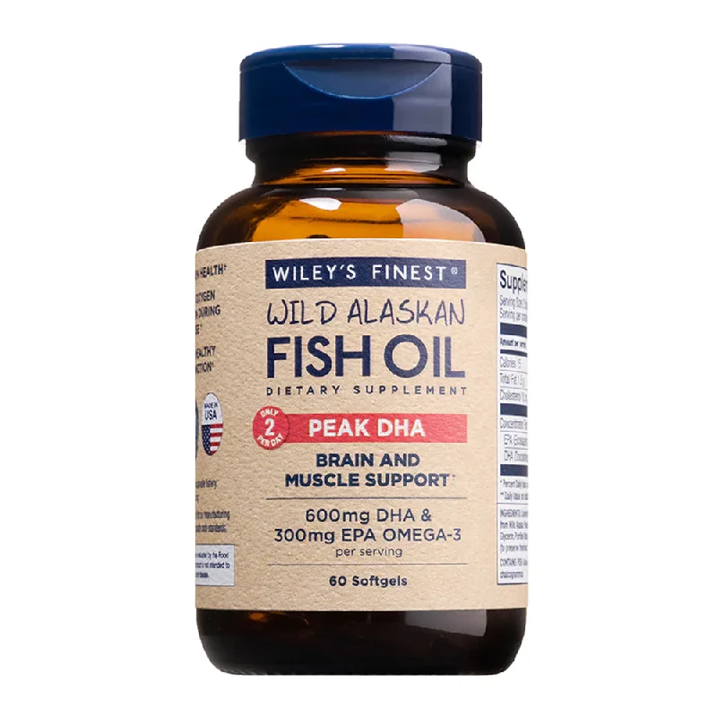 Wiley's Finest Wild Alaskan Fish Oil Peak DHA