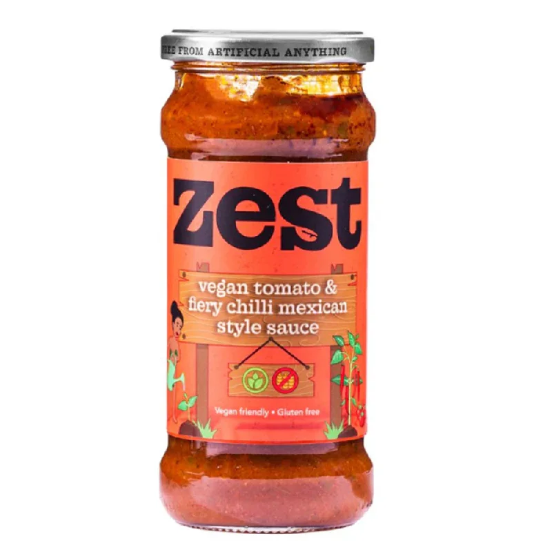 Zest Vegan Tomato & Fiery Chili Pasta Sauce